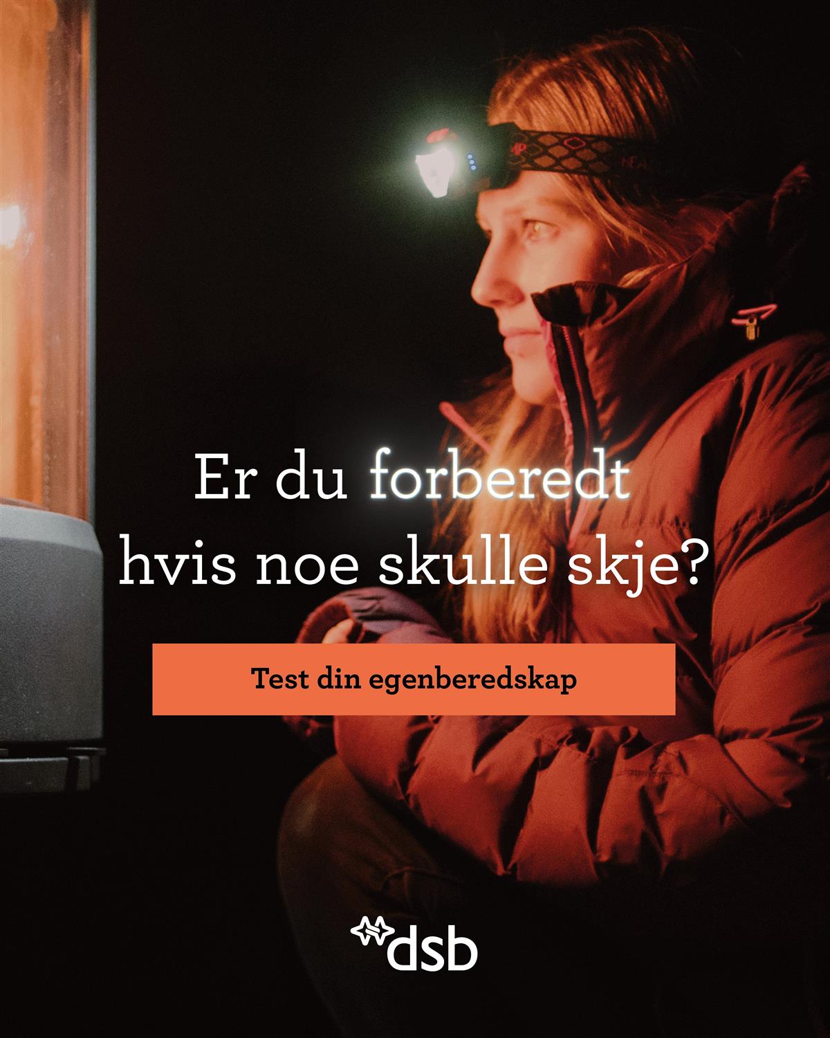 En person med hodelykt - Klikk for stort bilde