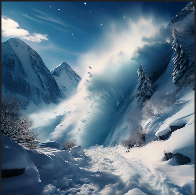 snøskred - Klikk for stort bilde